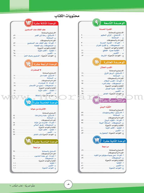 ICO Learn Arabic Textbook: Level 7, Part 2 (With CD)  تعلم العربية