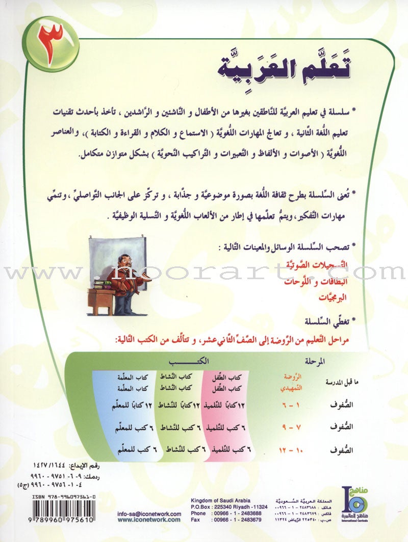 ICO Learn Arabic Teacher Guide: Level 3, Part 1 تعلم العربية دليل المعلم