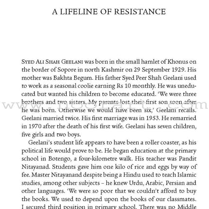 Paradise on Fire: Syed Ali Geelani & the Struggle for Freedom in Kashmir