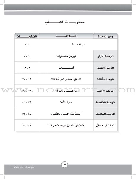 ICO Learn Arabic Workbook: Level 10, Part 1