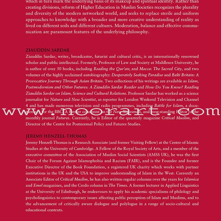 Rethinking Reform in Higher Education: From Islamization to Integration of Knowledge