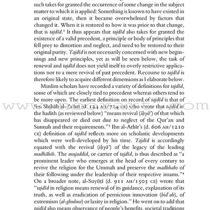 Tajdid, Islah And Civilisational Renewal In Islam