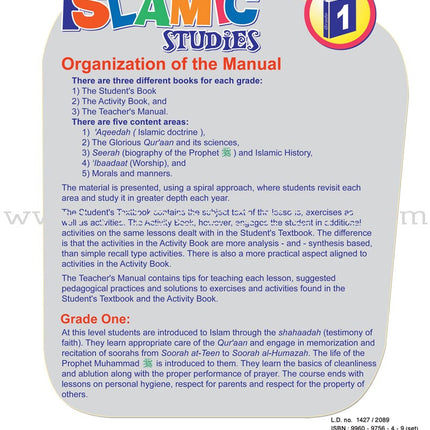 ICO Islamic Studies Teacher's Manual: Grade 1, Part 2