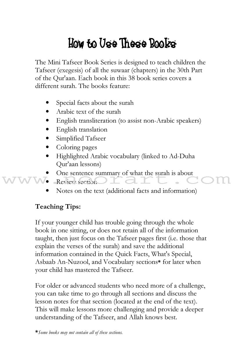 Mini Tafseer Book Series: Book 20 (Suratul-'Alaq) سورة العلق