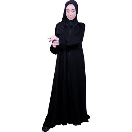 Al-Qadri Abayas: Discover Comfort and Elegance with Our Beautiful Black Embroidery Arabic Abaya Collection for Women – Long Prayer Dresses for Modern Muslim Fashion