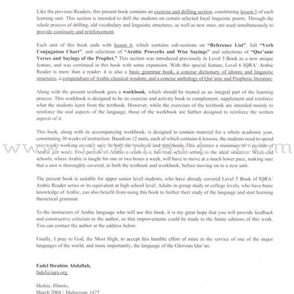 IQRA' Arabic Reader Textbook: Level 6