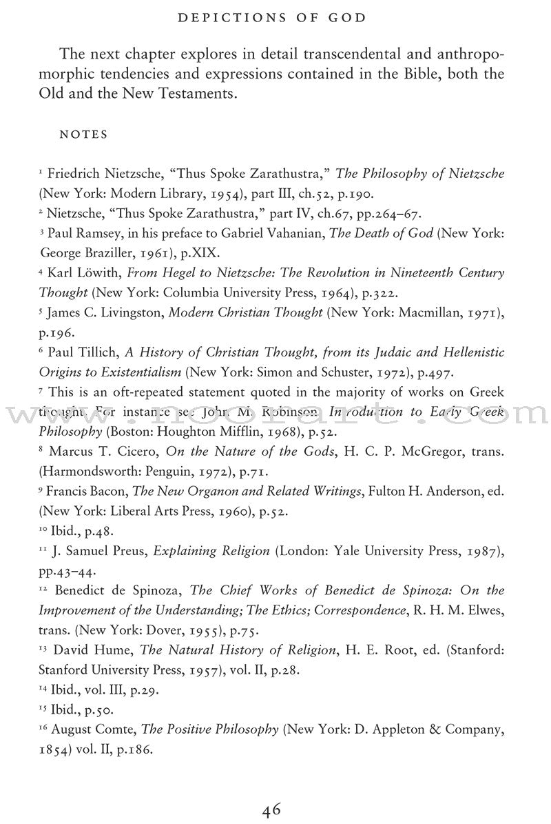 Anthropomorphic Depictions of God: The Concept of God in Judaic, Christian and Islamic Traditions