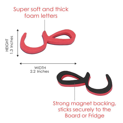 Zedne Arabic Classroom Magnetic Alphabet Letters Kit - All Form of Arabic Letters