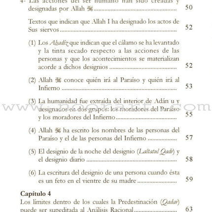 Designio Divino Y Predestinación -Divine Will and Predestination القضاء والقدر