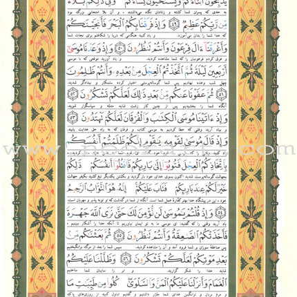 Tajweed Qur’an (Whole Qur’an, With Persian Translation) (Colors May Vary) مصحف التجويد
