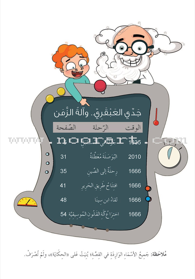 Series My Genius Grandfather with Time Machine (set of 10 stories) سلسلة جدي العبقري وآلة الزمن