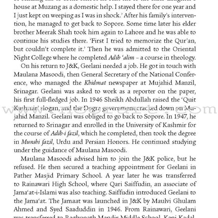 Paradise on Fire: Syed Ali Geelani & the Struggle for Freedom in Kashmir