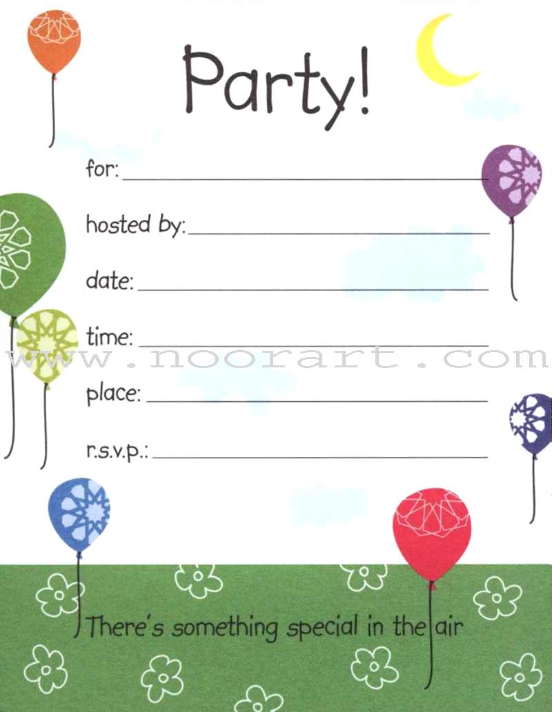 Flying High Party Invitation
