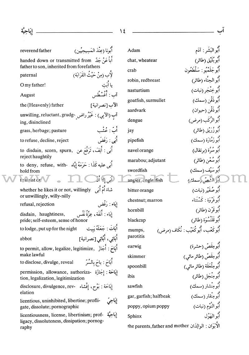 Al-Mawrid Al-Waseet: A Concise Arabic-English Dictionary (Damaged Copy) المورد الوسيط