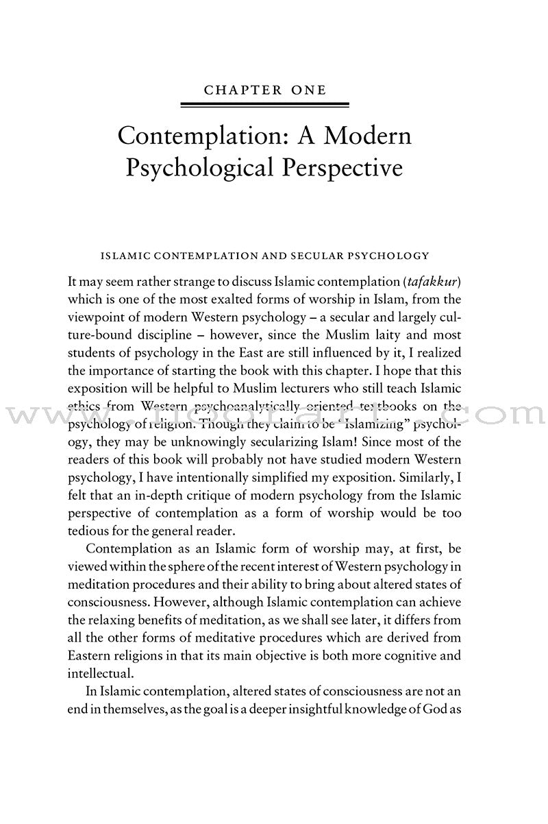 Contemplation: An Islamic Psychospiritual Study