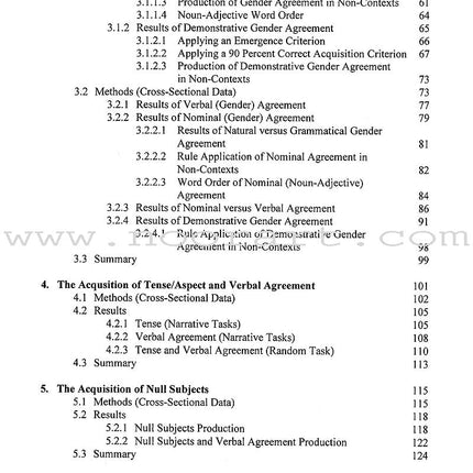 Arabic Second Language Acquisition of Morphosyntax