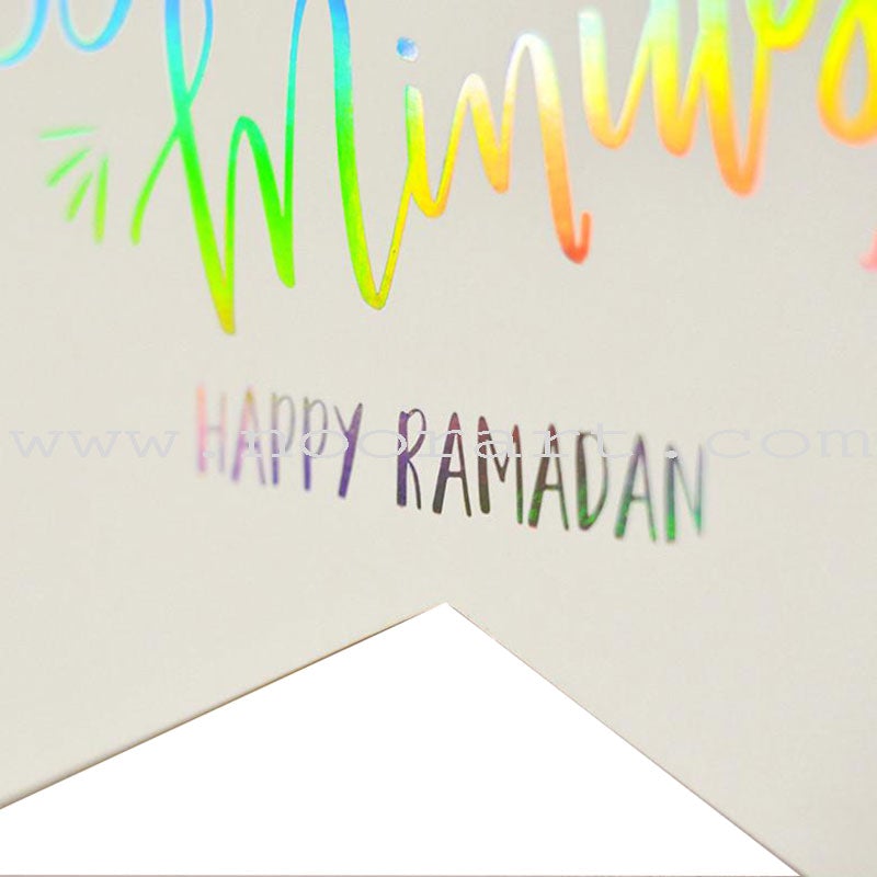 Hanging Wall Art - "Count the blessings not the minutes - Happy Ramadan