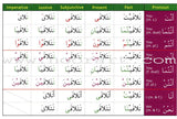 Gateway to Arabic Verb Conjugation Flashcards - Set Two: Verb Forms Two to Six (56 Double-Sided Cards)