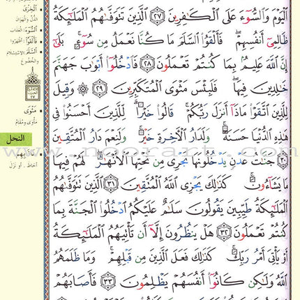 Tajweed Qur'an (Whole Qur’an, With Zipper, Size: 5.75"x9") مصحف التجويد