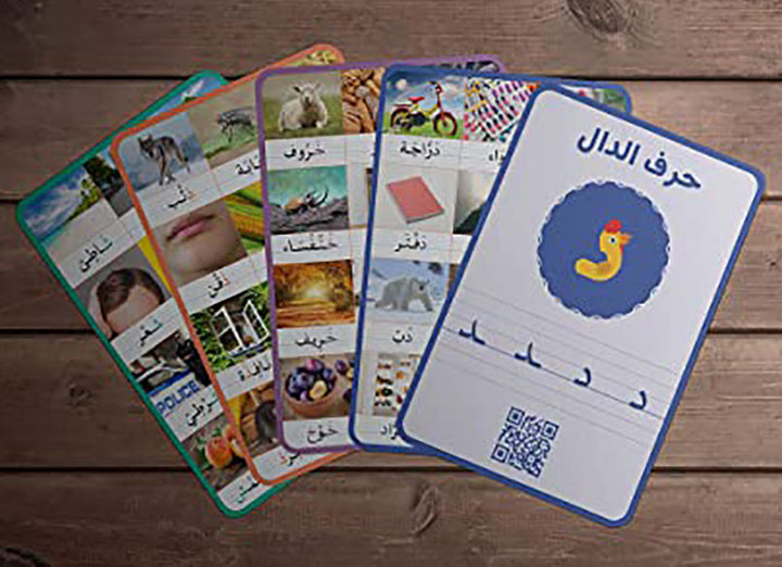 Arabic Letter Flashcards (28 Cards)
