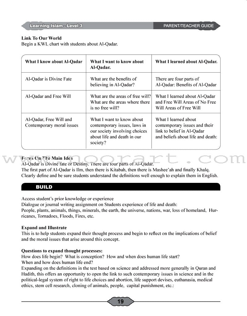 Learning Islam Teacher Guide: Level 3