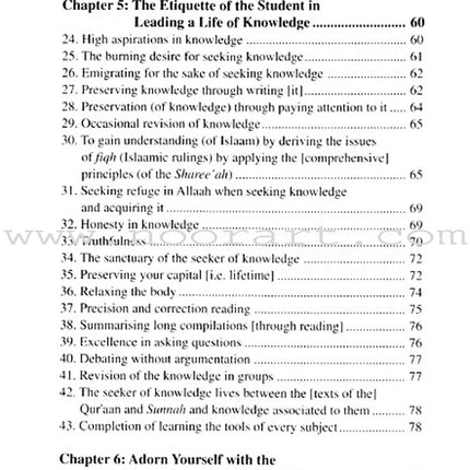Etiquette of Seeking Knowledge