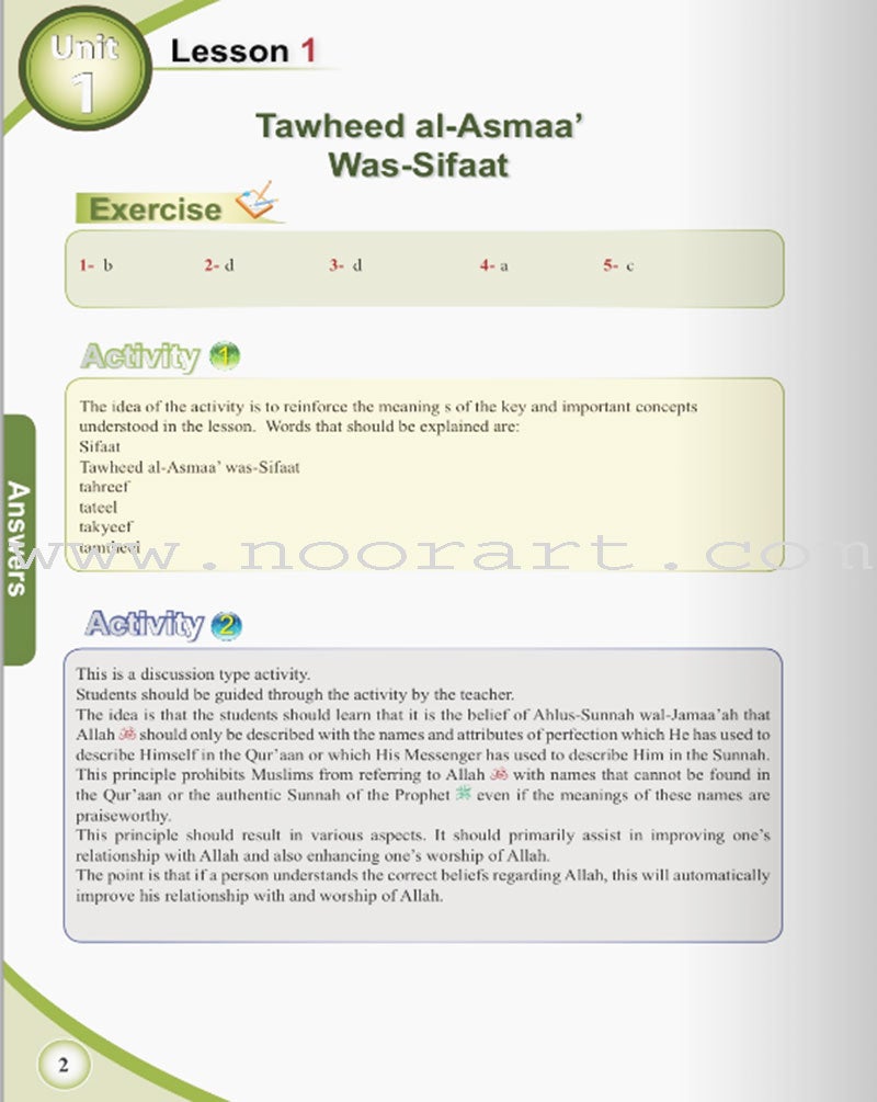 ICO Islamic Studies Teacher's Manual: Grade 9, Part 1