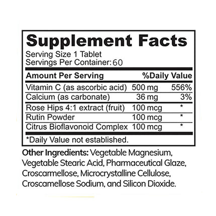 Halal Vitamin C 500 mg (60 Tablets)