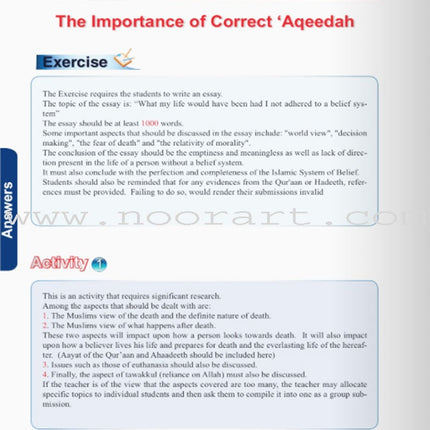 ICO Islamic Studies Teacher's Manual: Grade 10, Part 1