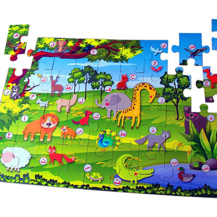 Arabic Alphabet Blocks: At the Zoo (136 pieces) لعبة المكعبات العربية في حديقة الحيوان