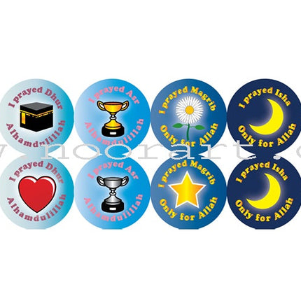 My Salah Chart (96 reusable stickers, wall chart, and instructions)