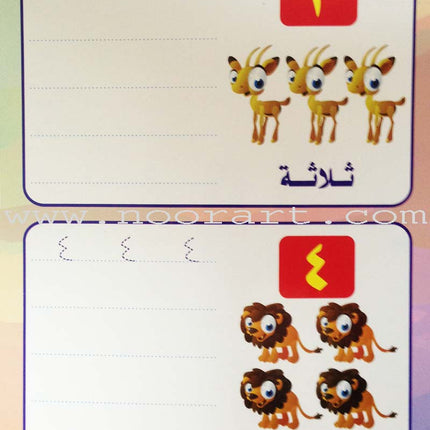 Write and Erase the Numbers (1-20): Level 1 اكتب وامسح الأعداد