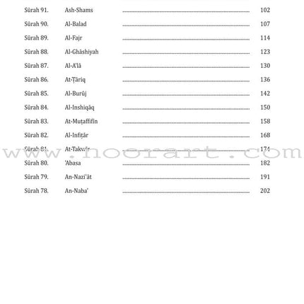 Juz 'Amma for School Students (Without Transliteration)