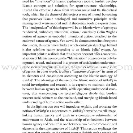 States Do Not Go to Heaven: Towards a Theory of Islamic Agency in International Relations