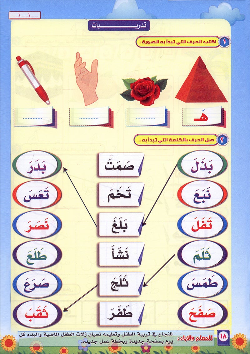 Teach Him Series - Level 1 (Color & Read) (سلسلة علمه البيان المستوى الأول (لون واقرأ-الحركات