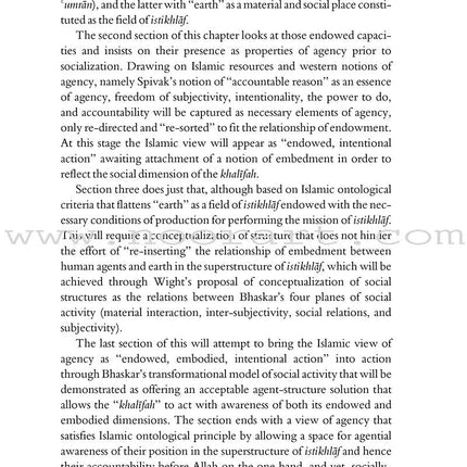 States Do Not Go to Heaven: Towards a Theory of Islamic Agency in International Relations