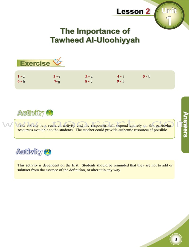 ICO Islamic Studies Teacher's Manual: Grade 8, Part 1