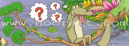 The Curious Crocodile (Hardcover) التمساح الحشري