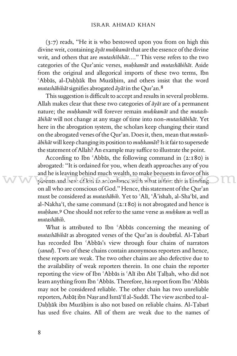 Contemporary Approaches to the Qur'an and Sunnah