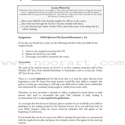 Lesson Manuals: Level C Part 1 (Unit 1-5)