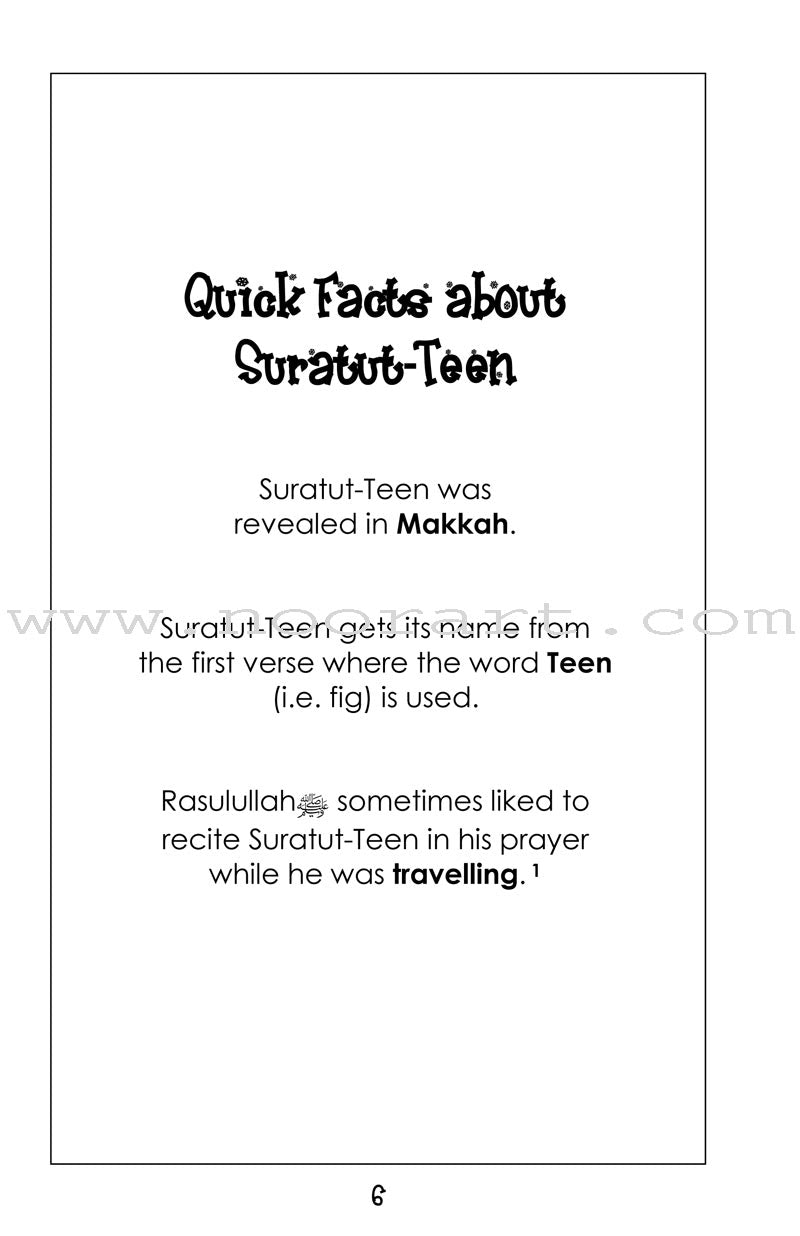 Mini Tafseer Book Series: Book 21 (Suratut-Teen) سورة التين