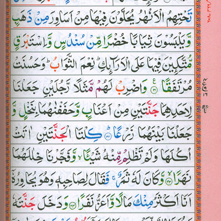 Holy Qur'an with Color-Coded Tajweed Rules - Majeedi Script, 13 Lines (Cover May Vary)