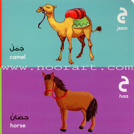 The Arabic Letters Board Book  الحروف العربية