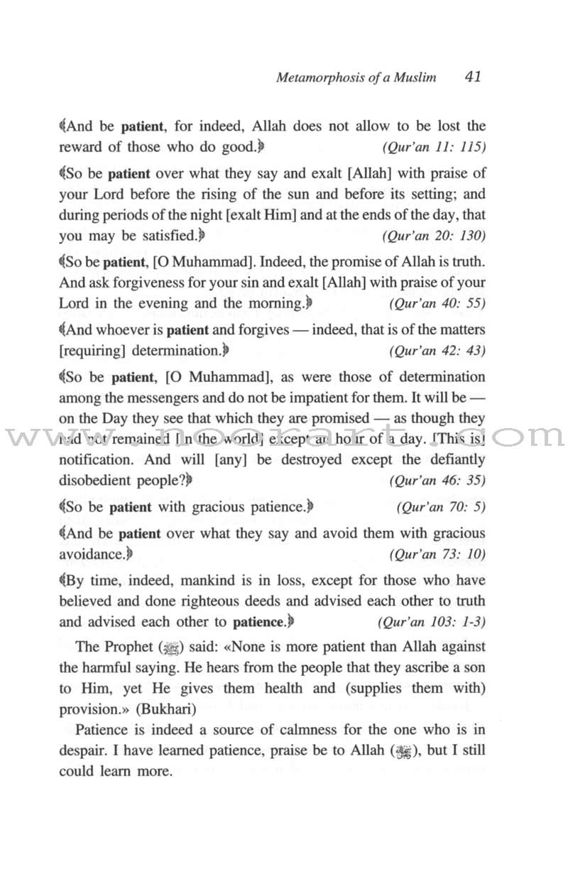 The Metamorphosis of a Muslim