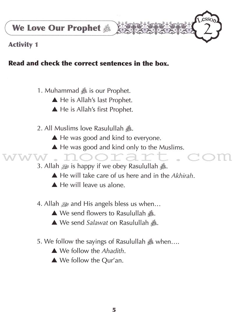 Sirah of Our Prophet Workbook: Level 2