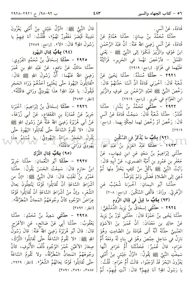Sahih Al-Bukhari (Large) Color may vary صحيح البخاري