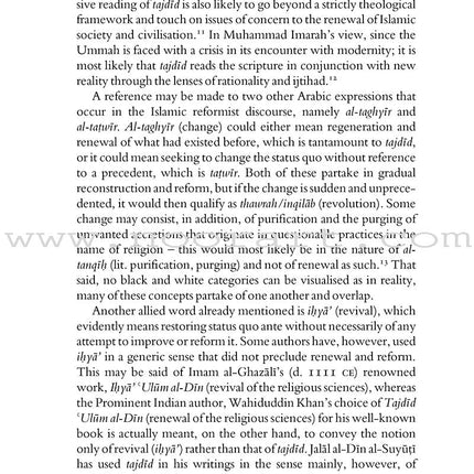 Tajdid, Islah And Civilisational Renewal In Islam