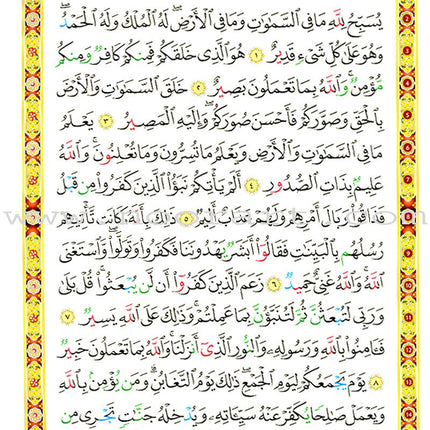 The Last Three Parts of the Glorious Qur'an (Color-Coded Tajweed Rules) تطبيقات القواعد النورانية (العشر الاخير)