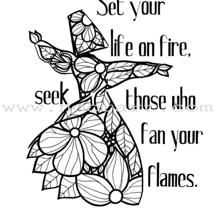 Vibrant Soul: Coloring  Inspired by Rumi