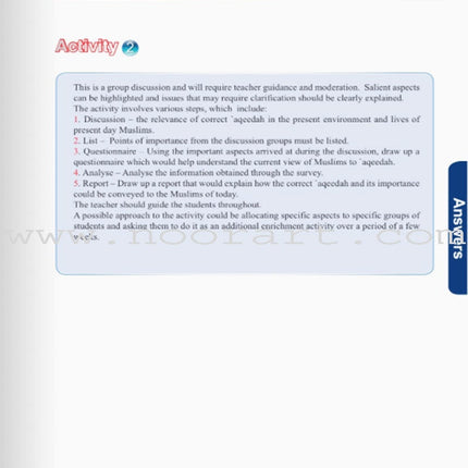 ICO Islamic Studies Teacher's Manual: Grade 10, Part 1